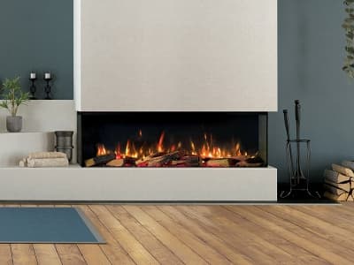 FPX 51 GSE electric fireplace installed