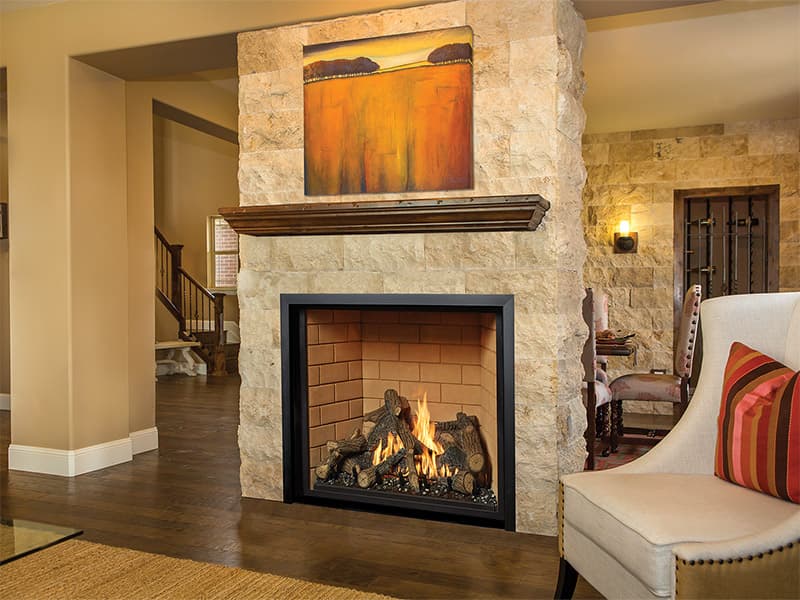 Ember-Fyre gas fireplace installation