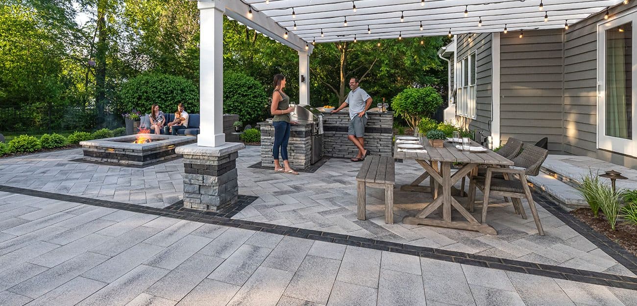 Umbriano patio in winter marvel finish