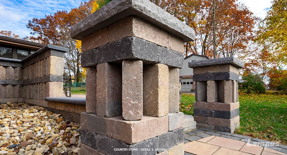 Lampus Country Stone Garden Wall
