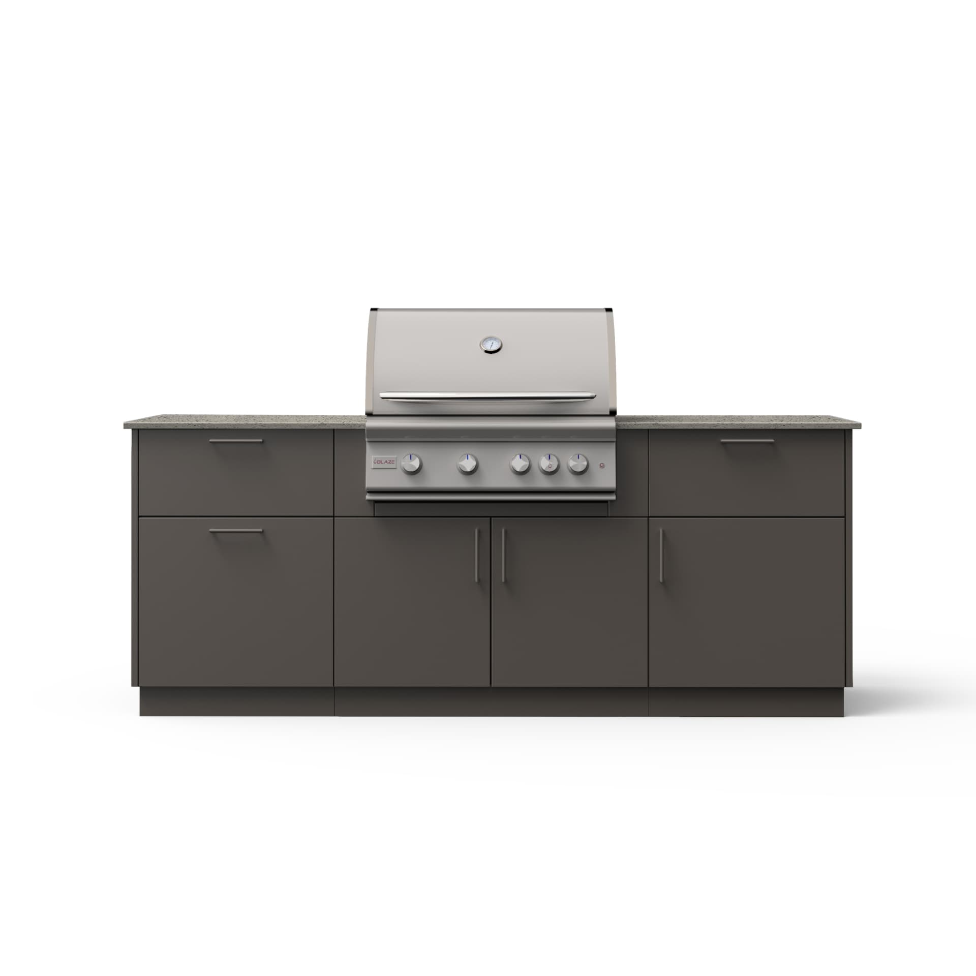 Blaze pre-built outdoor kitchen island - Sunrise