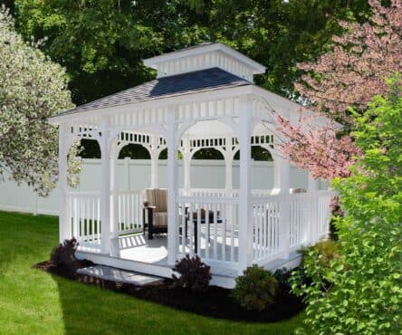 Vinyl rectangular gazebo